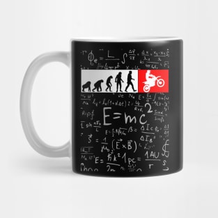 Human Evolution Motocross Mug